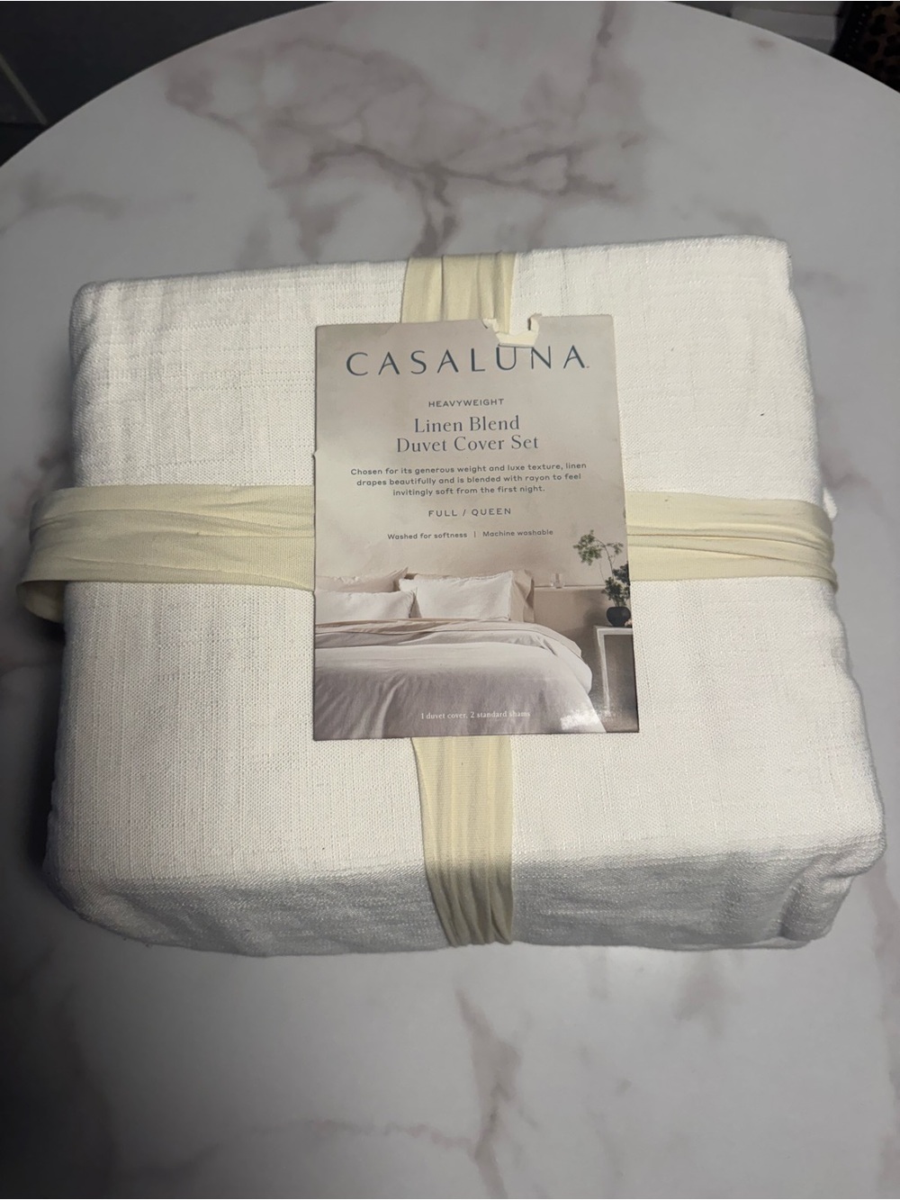 Casaluna linen blend duvet cover set 
Brand new